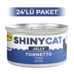 GimCat Shinycat Jöle İçinde Ton Balıklı 70 gr 24 Adet Kedi Konservesi