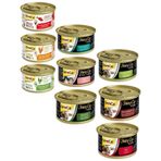GimCat ShinyCat Karışık Konserve 9x70 gr Kedi Maması