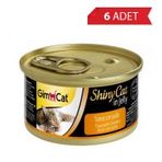 GimCat Shinycat Ton Balıklı Tavuklu 6x70 gr Kedi Konserve Mama
