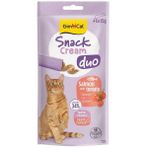 Gimcat Snack Cream Duo Somonlu Ve Domatesli Krema Kedi Ödülü 6 x 15 g (4 paket)