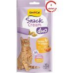 Gimcat Snack Cream Duo Tavuklu - Balkabaklı Kedi Ödülü 6X15gr X 4 Adet