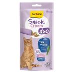 Gimcat Snack Cream Duo Ton Balıklı Ve Kedi Çimli Krema Kedi Ödülü 6 x 15 g ( 4 Paket )