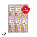 Gimcat Snack Cream Tavuklu & Havuçlu Kısırlaştırılmış Kedi Ödülü 6x15gr 6 Adet