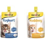 GimCat Yoğurt Kalsiyum Kedi Pudingi 150 gr + 150 gr Kalsiyum Kedi Pudingi
