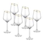 Gina Gold Kadeh 6 Lı - Şeffaf - Altın