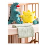 GİNETEKS Müslin 4 kat bebek battaniyesi (100x140)& %100 pamuk doğal çağla yeşili