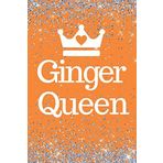 Ginger Queen: Ginger Queen sparkly 6x9inch Notebook/Planner. Fun Gift for Women, Girls and Teens for Xmas, Birthday, Valentine's Day or Any Occasion. Ideal Stocking Filler or Secret Santa.