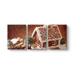 Gingerbreat Tablosu 126 x 55-3 Parçalı
