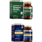 Ginkgo Biloba 60 Tablet + Vitamin Max (C ,d, Zinc) 60 Tablet