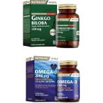 Ginkgo Biloba 60 Tablet+Omega-3 2000 Mg 60 Yumuşak Kapsül