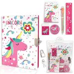Gınmlyda 17.8×13 cm Unicorn Desenli Kilitli Defter