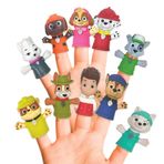 Ginsey Nickelodeon PAW Patrol 10 Parça Parmak Kuklası - Parti Hediyeleri, Eğitici, Banyo Oyuncakları, Yüzen Havuz Oyuncakları, Plaj Oyuncakları, Parmak Oyuncakları, Hikaye Zamanı, Oyun Süresi