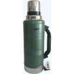 Gint 1.25 Litre Yeşil Renk 48 Saat Sıcak ve Soğuk Garantili Aile Boyu Piknik, Dağcı, Sporcu ve Kamp İçin Vakumlu Paslanmaz Çelik Termos - Çam Yeşili - 1,25 lt