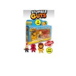 Giochi Presiozi Stumble Guys Seri 1 - 3D Mini 3 lü Figür Seti - 3 ADET Leonidas Punk Dude Ruby Cupid - 5 cm