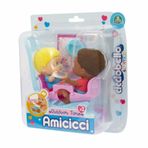 Giochi Preziosi CC019000 Cicciobello ve Arkadaşları Amicicci 2'li Bebek Arabası