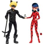 Giochi Preziosi Miraculous Uğur Böceği ile Kara Kedi 2'li Figür 26 cm