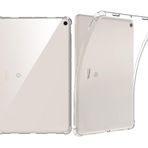 GIOPUEY Google Pixel Tablet için Şeffaf Kılıf - Yumuşak TPU Arka Kapak, Hava Yastığı Korumalı İnce Kılıf, Hafif, Google Pixel Tablet ile Uyumlu - Şeffaf