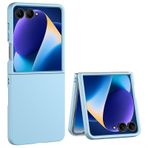 GIOPUEY Samsung Galaxy Z Flip 7 ile uyumlu kılıf, sert polikarbon malzeme kılıf, rahat ve pürüzsüz dokunuşlu cep telefonu kılıfı, darbeye dayanıklı, parmak izi bırakmayan kapak - mavi