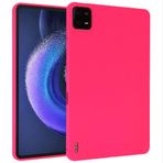 GIOPUEY Xiaomi Pad 6S Pro için kılıf, yumuşak TPU arka kapak, ultra ince, titreşim önleyici ve kaymaz, hantal değildir - pembe kırmızı