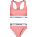 Giorgina Ferri 2’li Set Kadın Günlük Kullanıma Uygun Spor Bralet + Slip Külot Elsa - XS - Parlak Pembe