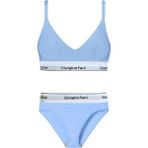 Giorgina Ferri 2’li Set Kadın Günlük Kullanıma Uygun Spor Sütyen+ Slip Külot Sara - XS - Mavi