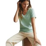 Giorgina Ferri GF-503 K Irina Premium ESS Logo V Yaka Tee Kadın T-Shirt