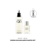 Giorgio Armani Acqua Di Gio EDT 30 ml & 150 ml Yeniden Doldurulabilir Parfüm Seti 7829999999159