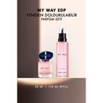 Giorgio Armani My Way EDP 30 ml & 100 ml Refill Yeniden Doldurulabilir Kadın Parfüm Seti 7829999999143