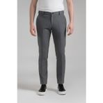 Giotelli Antrasit Slim Fit Yünlü Duble Paça Dokuma Kumaş Normal Bel Standart Boy Erkek Pantolon