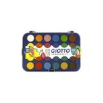 Giotto 24 Renk Sulu Boya Seti 30 mm Çap Küçük Sanatçılar İçin Yüksek Pigmentli Boyalar