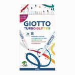 Giotto 425800 Turbo Glıtter 8 Renk Keçeli Kalem