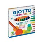 Giotto Turbo Color 12'li Kokusuz Keçeli Kalem Seti Dayanıklı Tasarım Çocuklar için