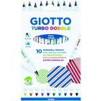 Giotto Turbo Dobble çift taraflı keçeli kalem, 10 adet