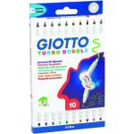Giotto Turbo Double Keçeli Kalem 10 Renk 424600