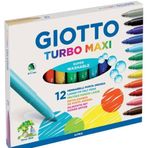 Giotto Turbo Maxi 12'li Keçe Uçlu Boyama Kalemi