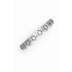 giove jewelry 925 Ayar Gümüş Kalp Tam Tur Zirkon Yüzük | 6 Tırnak Taşlı İnce Alyans | Altın, Gümüş ve Rose Renk