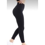 Gipaş Neyl Bayan Fitilli Termal Tayt - XL - 2XL - Siyah