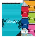 Gıpta 1393 Bloknot Convex 100 Yaprak A4 Çizgili Çok Renkli Spiralli Plastik Kapak Defter
