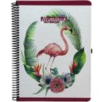 Gıpta 17 x 24 100 Yaprak Çizgili Flamingo Spiralli Sert Kapaklı Defter