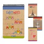 Gıpta 1786 Craft Notes Spiralli Kraft Sert Kapak A5 100 YP Kareli Bloknot