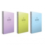Gıpta 2 Kareli + 1 Çizgili Pastoral 120 Yaprak A4 Spiralli Kapak Defter