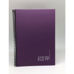 Gıpta 2035 Eco Spiralli Pp. Kapak A4 120 Yp. Çizgili Mor Defter