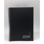 Gıpta 2035 Eco Spiralli Pp. Kapak A4 120 Yp. Çizgili Siyah Defter