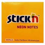 Gıpta 21164 Stickn Neon Turuncu 100 Yaprak 76x76 Yapışkanlı Not Kağıdı