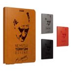 Gıpta 2599 Atatürk Spiralli Sert Kapak 13X21 120 Yaprak Çizgili Defter