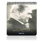 Gıpta 2612 A5 Atatürk Spriralli Karton 100 Yaprak Kareli Bloknot