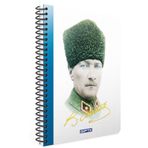 Gıpta 2654 Atatürk Spiralli Sert Kapak A4 Kareli Defter