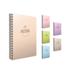 Gıpta 3 Kareli 3 Çizgili 6'lı Pastoral 120 Yaprak A4 Spiralli Kapak Defter