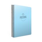 Gıpta 3250 Pastoral 17x24 60 Yaprak Plastik Kapak Spiralli Kareli Mavi Defter