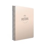 Gıpta 3250 Pastoral 17x24 60 Yaprak Plastik Kapak Spiralli Kareli Ten Rengi Defter